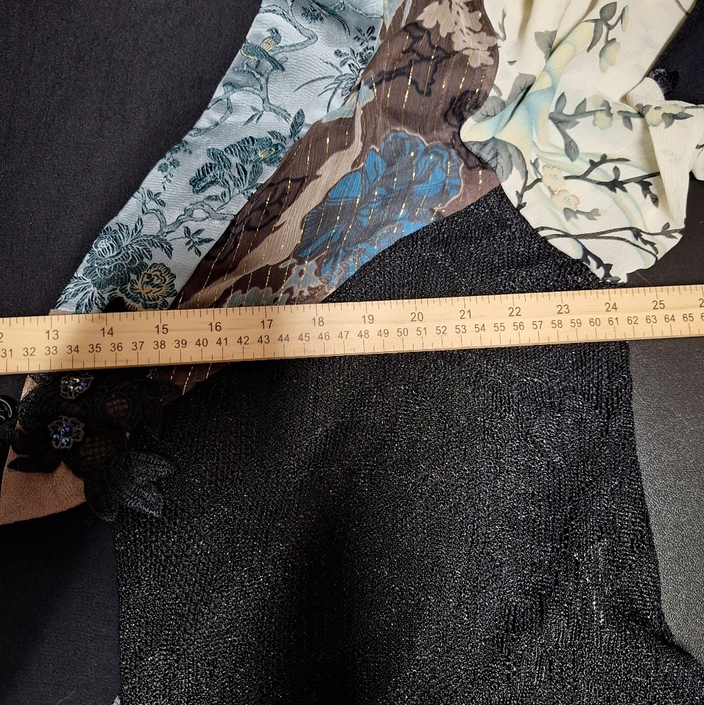 Artisan Crafted Floral Patchwork Blouse/ Cardigan - image 8